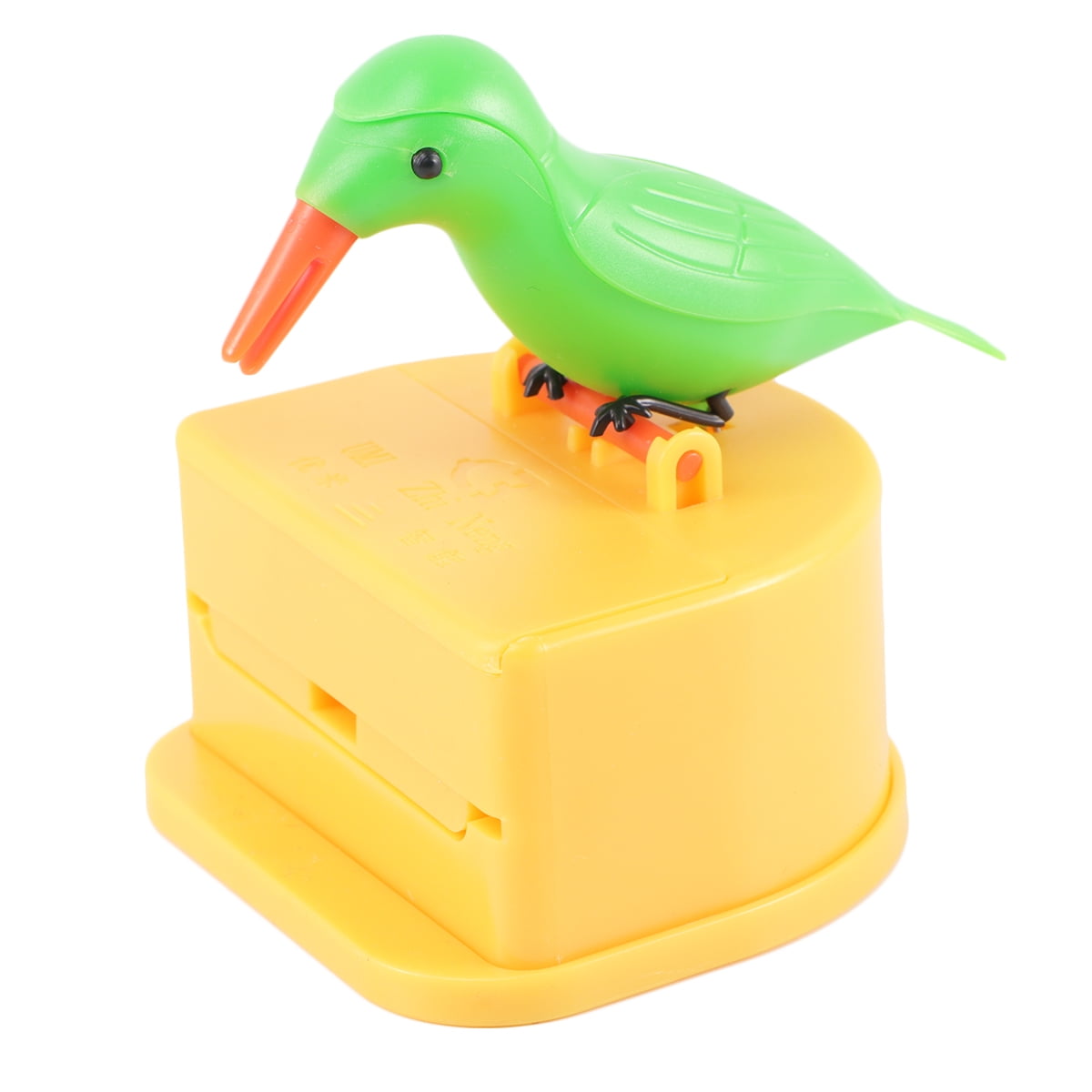 Adorable Bird Pecking Shape Toothpick Case Hand Press Toothpick Holder