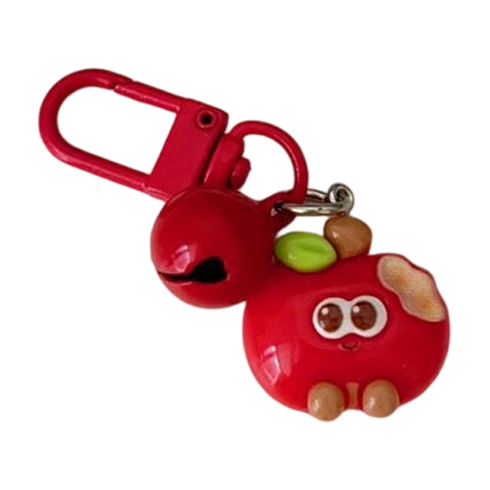 Adorable Biting Fruit Charm Key Rings With Built In Bells Sturdy Resin ...