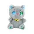 thumbnail image 1 of Adorable Black Cat Plush Toy with Colorful Embroidered Eyes, Soft Stuffed Animal for Kids & Collectors, 8 Inches, 1 of 4