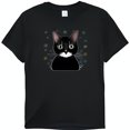 Adorable Black Cat Snowflake Design Toddler TShirt Bright Colors