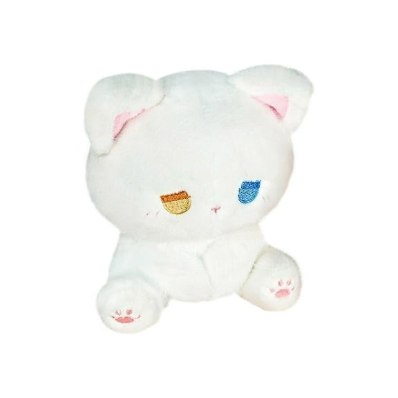 Adorable Black Plush Cat Toy Soft Stuffed Animal with Cute Design for Kids & Adults, Perfect Gift for Cat Lovers, 6 Inches