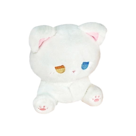 Adorable Black Plush Cat Toy Soft Stuffed Animal with Cute Design for Kids & Adults, Perfect Gift for Cat Lovers, 6 Inches