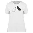 thumbnail image 1 of Adorable Black & White Kittens T-Shirt Women -Image by Shutterstock, Female x-Large, 1 of 2