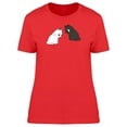 thumbnail image 1 of Adorable Black & White Kittens T-Shirt Women -Image by Shutterstock, Female x-Large, 1 of 2