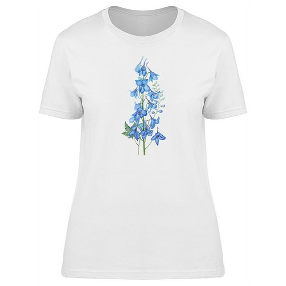 Adorable Blue Bell-Flower T-Shirt Women -Image by Shutterstock, Female Large