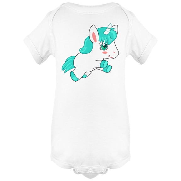 Adorable Blue Magic Unicorn Bodysuit Infant -Image by Shutterstock, Newborn