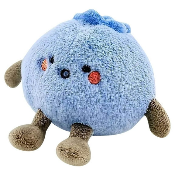 Adorable Blueberry-Themed Plush Doll for Children – Sweet Fruit-Shaped Stuffed Toy, Cute Comfort Companion for Playtime, Bedroom Decor and Imaginative Play,Blue