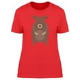 thumbnail image 1 of Adorable Boho Bear Cartoon T-Shirt Women -Image by Shutterstock, Female XX-Large, 1 of 2