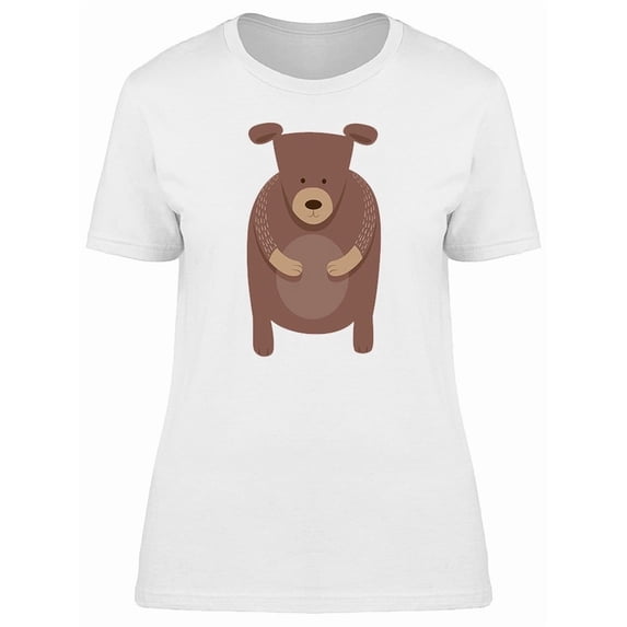Adorable Boho Bear Cartoon Tee Women's -Image by Shutterstock