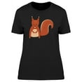 thumbnail image 1 of Adorable Boho Squirrel Cartoon T-Shirt Women -Image by Shutterstock, Female Small, 1 of 2