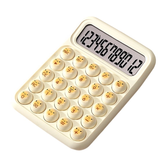 Adorable Bread Large Button Calculator Large Screen Electronic Calculator 12 Digit Student Specific