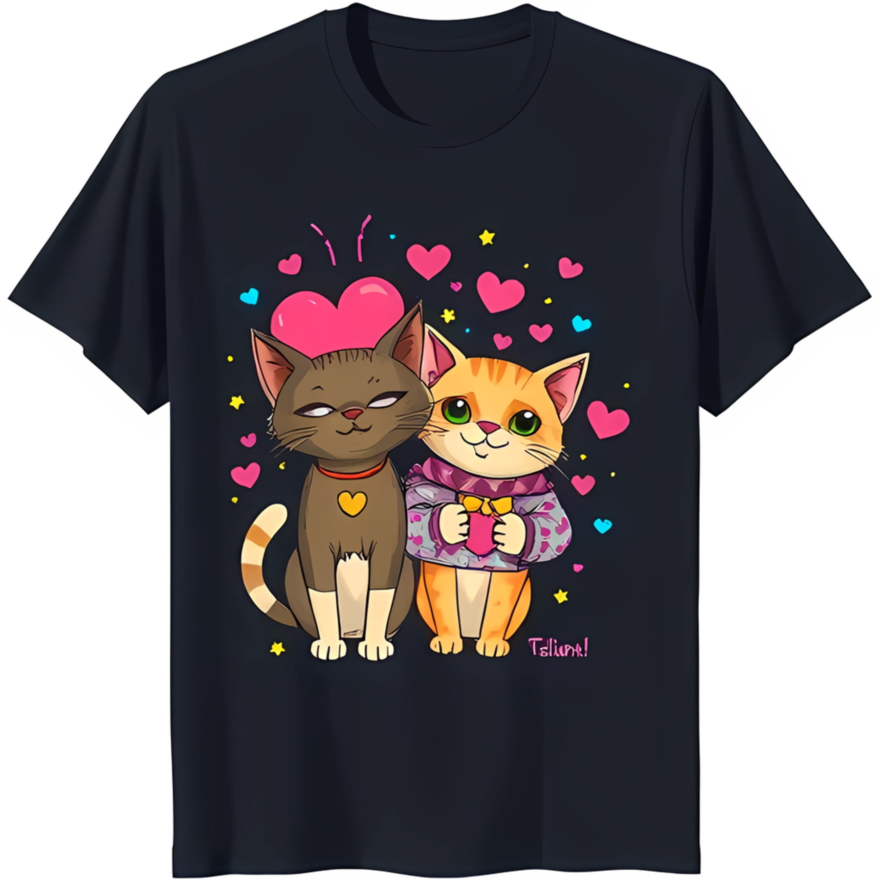 Boys Cat Printed Shirt Brown