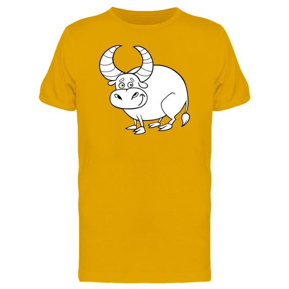 Adorable Bull Cartoon Tee Men's -Image by Shutterstock