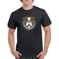 thumbnail image 1 of Adorable Bulldog With Spikes T-Shirt Men -Smartprints Designs, Male Medium, 1 of 4