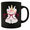 thumbnail image 1 of Bunny 11 oz Coffee Mug - Adorable Bunny with Glasses White Ceramic Gift, 1 of 4