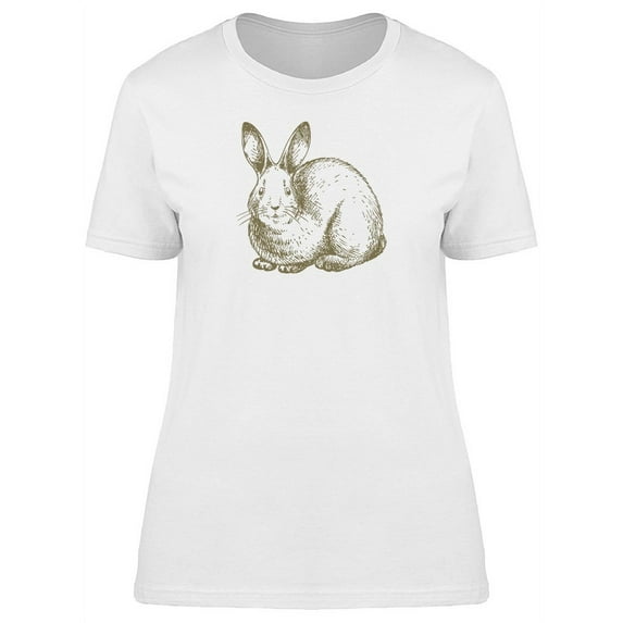 Adorable Bunny Sketch Tee Women's -Image by Shutterstock