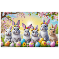 thumbnail image 1 of Adorable Bunny Themed Easter Background Backdrop Banner Colorful Decorations for Easter Parties Photography Props Spring Celebrations Decor, 1 of 7