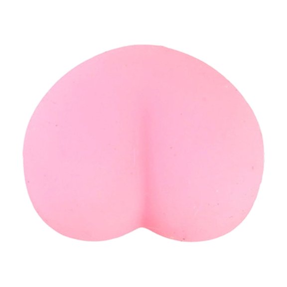 Adorable Butt-Shaped Dumpling Sensory Toy, Soft TPR Material Fidget Stress Relief Toy for Hand Squeezing and Tactile Play, Cute Desktop Decor