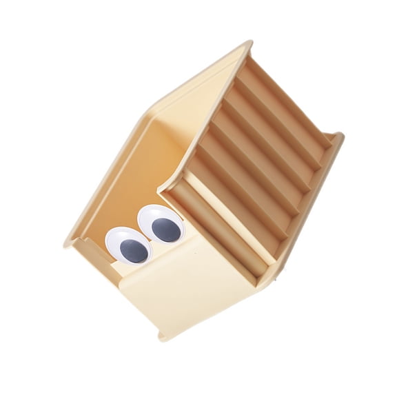 Adorable Cartoon Storage Box with Stackable Feature Portable Size Ideal for Students Professionals Makeup Items