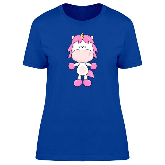 Adorable Cartoon Unicorn Tee Women's -Image by Shutterstock