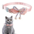 thumbnail image 1 of Adorable Cat Collar with Bow, Cute Kitten Collars for Girl Cats Pink Cat Bows & Accessories Breakaway Safety Cat Bowtie Collar, 1 of 6