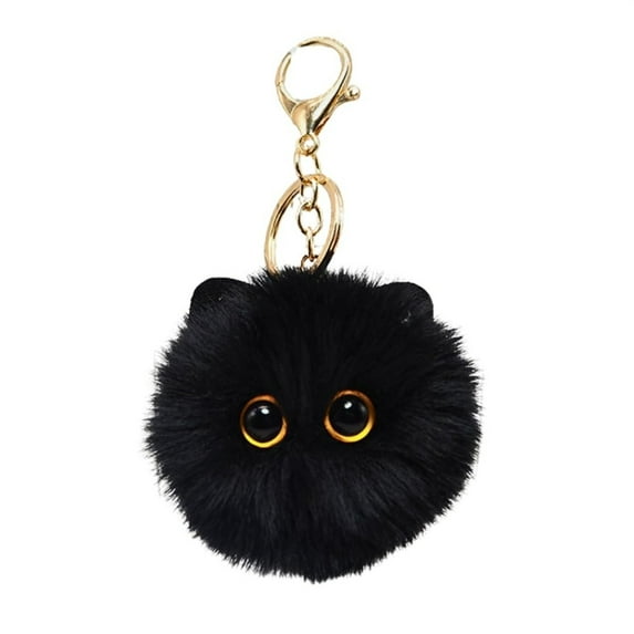 Adorable Cat Keychain Charm Decorative Accessory for Bags Purses and