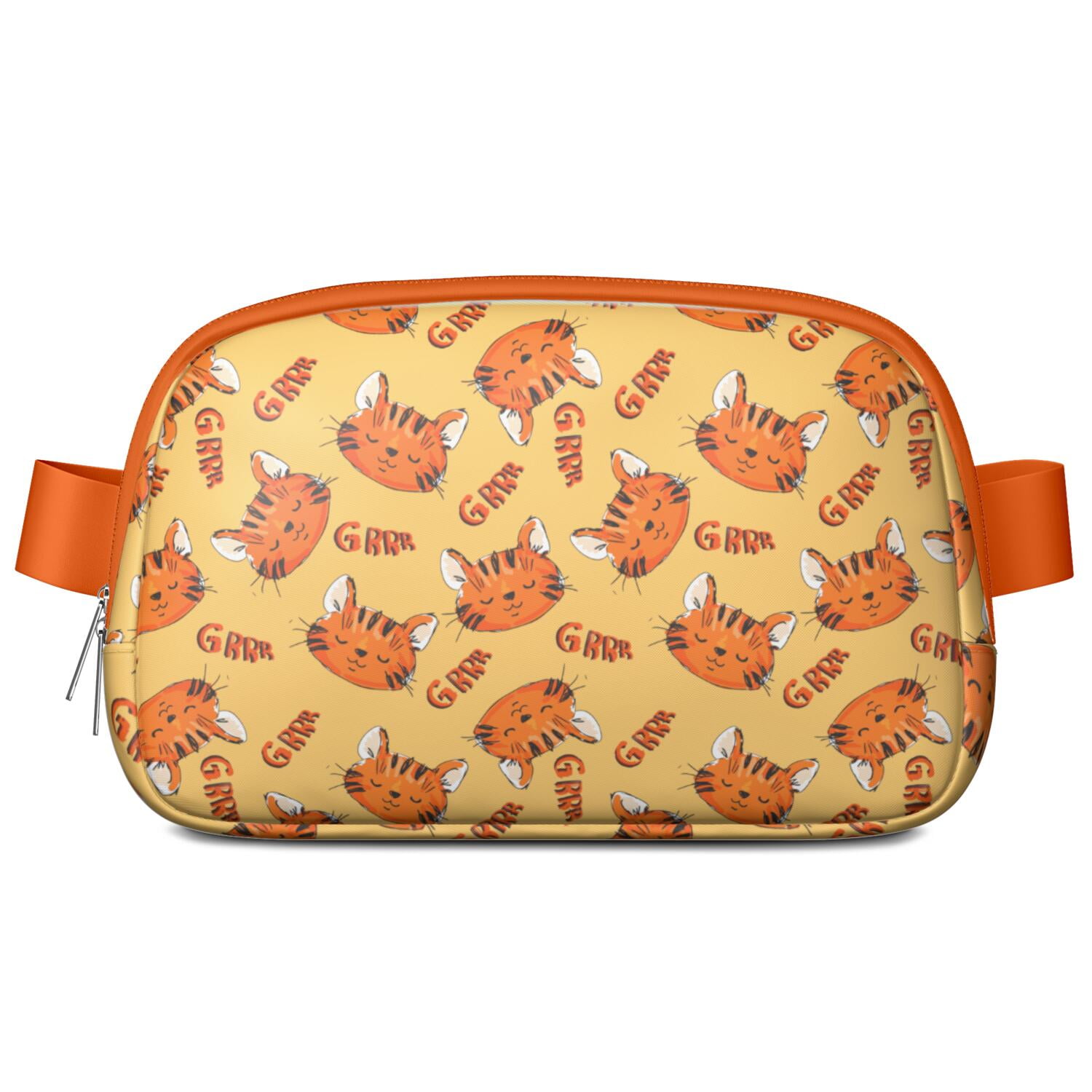 Adorable Cat Lover Crossbody Bag – Cute Pet Print Fanny Pack with Funny Design and Paw Pattern, Lightweight Waist Bag for Women