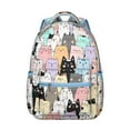 thumbnail image 1 of "Adorable Cat Pattern Backpack - Great Gift for Students, Lightweight School Bookbag for College & Work, Waterproof with Pockets", 1 of 6