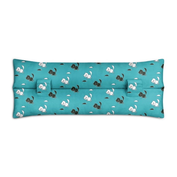 Adorable Cat Print Seatbelt Pillow - Post-Surgery Mastectomy & Heart Surgery Recovery Cushion - Soft Car Travel Pillow for Women with Watercolor Cat Art