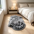 thumbnail image 1 of Adorable Cat Shaped Polyester Bath Rug Washable Absorbent Non Slip Floor Mat Cute Pet Lover Home Decor Gift,B, 1 of 6