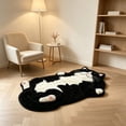 thumbnail image 1 of Adorable Cat Shaped Polyester Bath Rug Washable Absorbent Non Slip Floor Mat Cute Pet Lover Home Decor Gift,C, 1 of 6