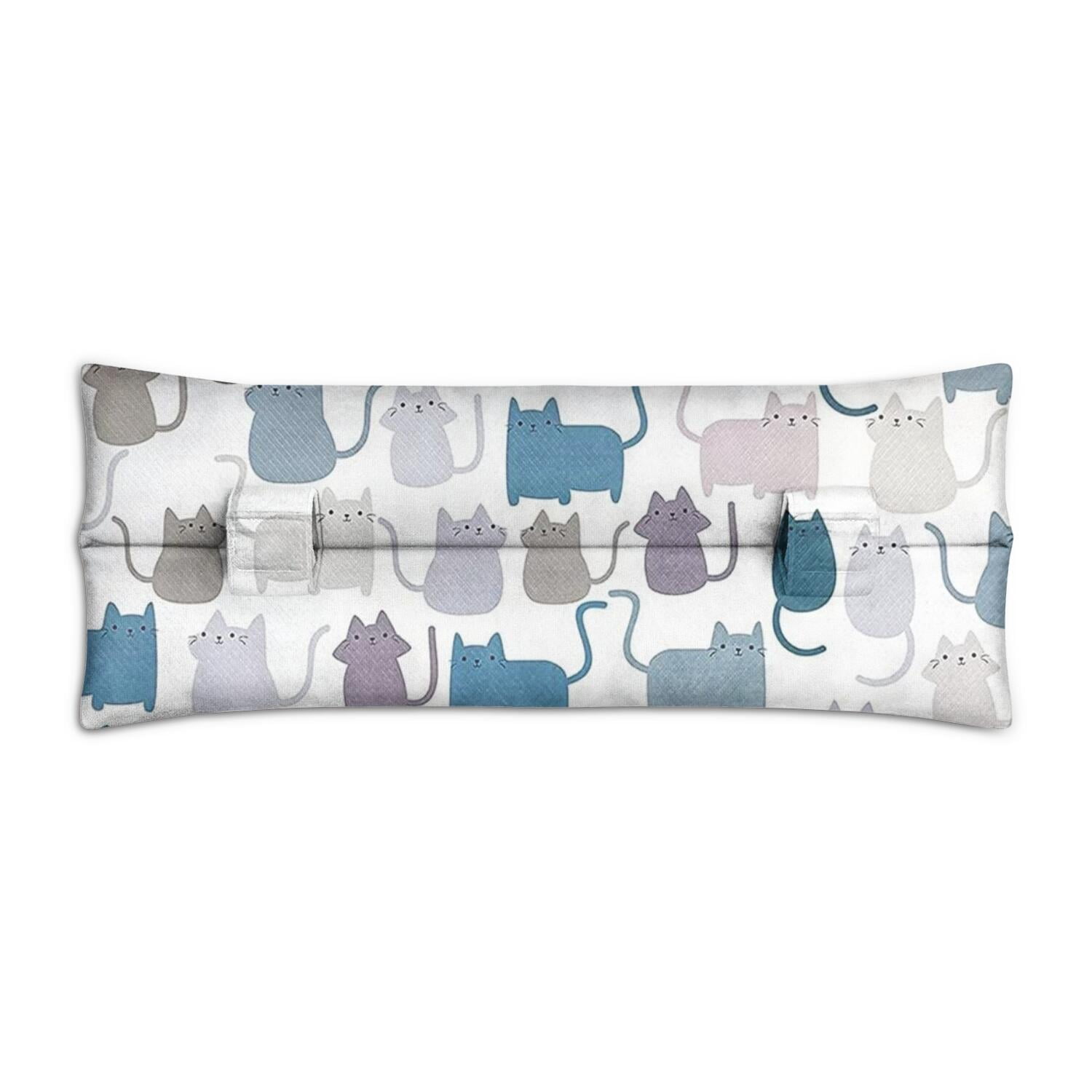 Adorable Cat-Themed Print Seatbelt Pillow - Mastectomy Post-Surgery Comfort Cushion - Heart Surgery Recovery Pad with Minimalist Cat Design