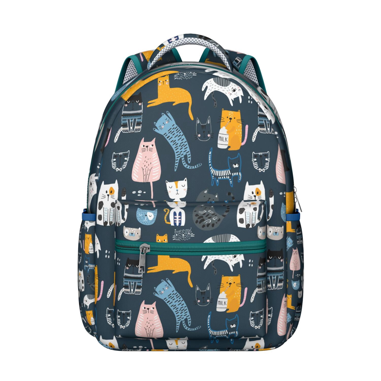 Adorable Cat-Themed Waterproof Backpack - Stylish School Bag for Pet Lovers, Lightweight & Durable with Spinal Support