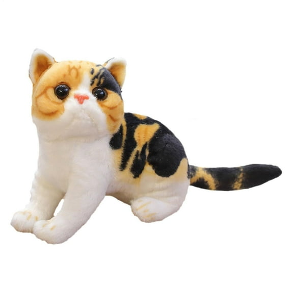 Adorable Cat Toy Soft Stuffed Animal Collectible Doll Cute Figurine For Girls Kids Adults Home