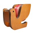 thumbnail image 1 of Adorable Cat Wooden Tape Dispenser Functional Desk Organizer with Metal Cutter Whimsical Office Decor Gift, 1 of 8