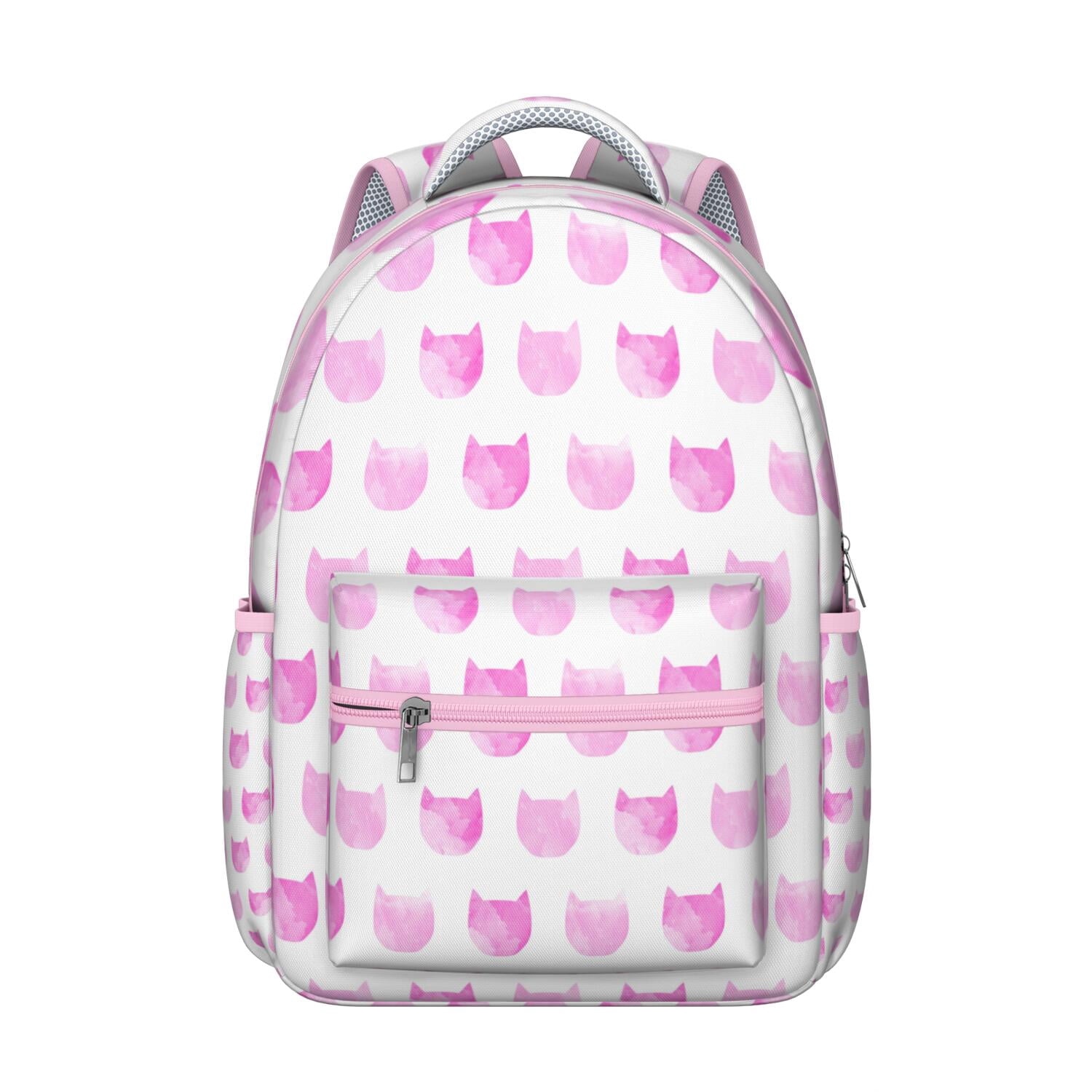 Adorable Cat-themed Print Student School Backpack with Vintage Cat ...