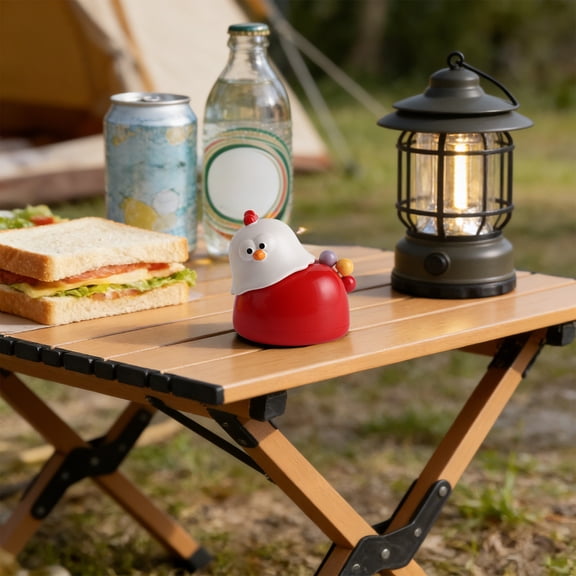 Adorable Chick Shaped Toothpick and Fruit Fork Storage Box Sealed Design Hygienic Multi-Color Plastic Organizer for Dining Table Office Desk Café Counter