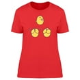 thumbnail image 1 of Adorable Chicken Poses Cartoon T-Shirt Women -Image by Shutterstock, Female Large, 1 of 2