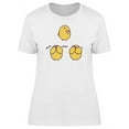 thumbnail image 1 of Adorable Chicken Poses Cartoon T-Shirt Women -Image by Shutterstock, Female Large, 1 of 2