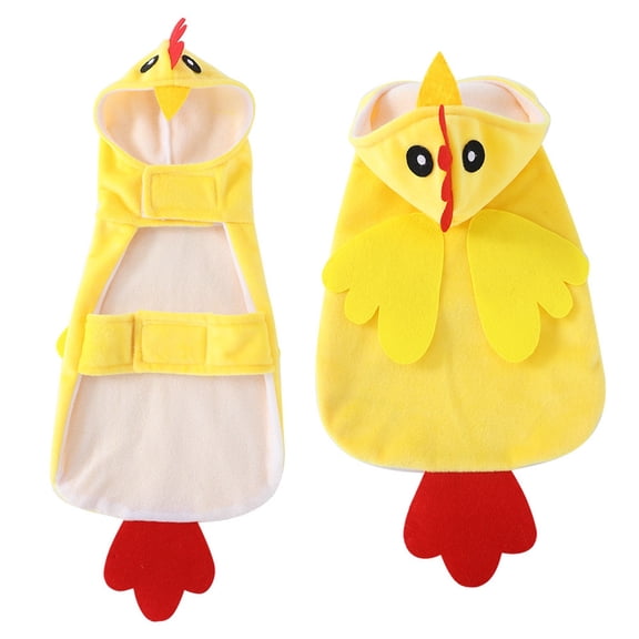 Adorable Chicken Soft Halloween Pet Outfit Comfortable Animal Clothing For Small Medium Dogs Cats