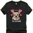Adorable Chihuahua TShirt with Heart Collar Cute CO L L UVIER Design