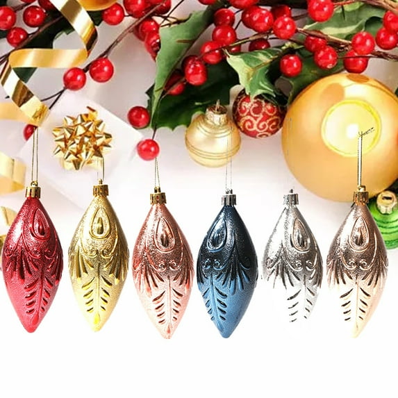 Adorable Christmas Tree Pendants, 4Pcs Pine Cone Decorative Multipurpose Hanging Christmas Tree Decoration for Party