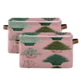 thumbnail image 1 of Adorable Christmas Tree Potted Plant Square Storage Bins with Handles Collapsible Containing Box 2 Packs, 1 of 9