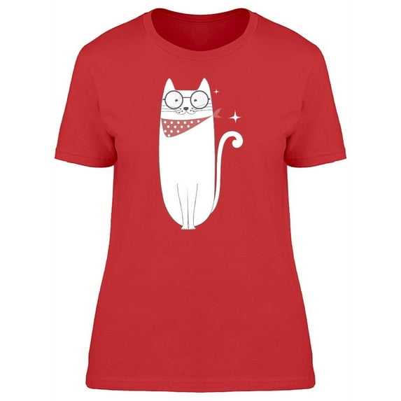 Adorable Classy Kitten Doodle T-Shirt Women -Image by Shutterstock, Female XX-Large