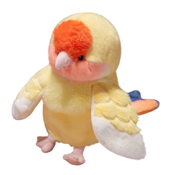 Adorable Cockatiel Plush Toy Soft Stuffed Animal Bird Cute Yellow Parrot Doll Cuddly Companion for Kids & Adults Perfect Gift Idea
