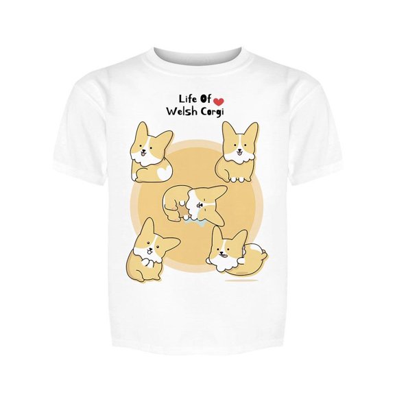 Adorable Corgis Tee Girl's -Image by Shutterstock