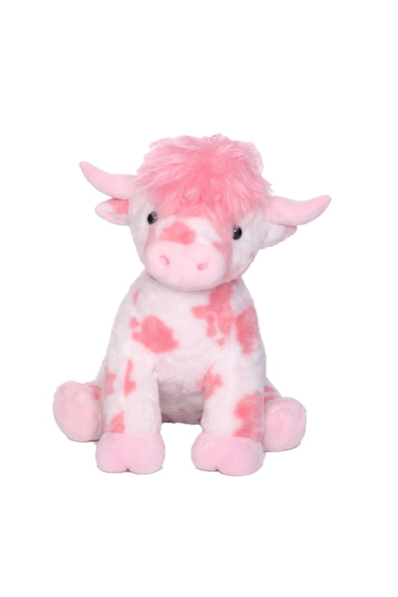 Adorable Cow Stuffed Animal, Soft Cuddly Plush Toy Gifts Play, Huggable Friend All Ages Cute Design, Collectors Home Decor Comfort Companion