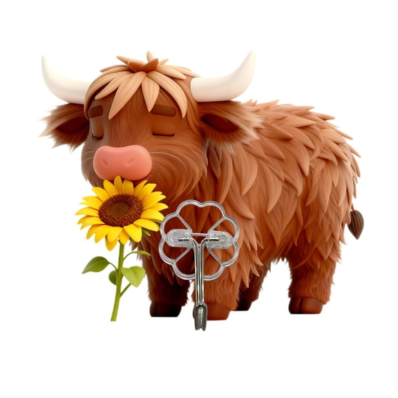 Adorable Cow Wall Hooks For Entryway Organization Durable Backing Mounts Securely