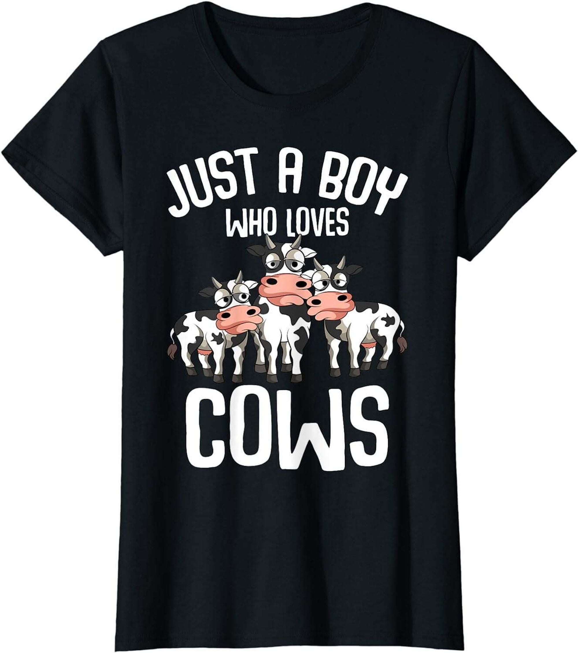 Adorable Cow-themed T-Shirts: A Young Boy's Passion for Utterly Cute ...