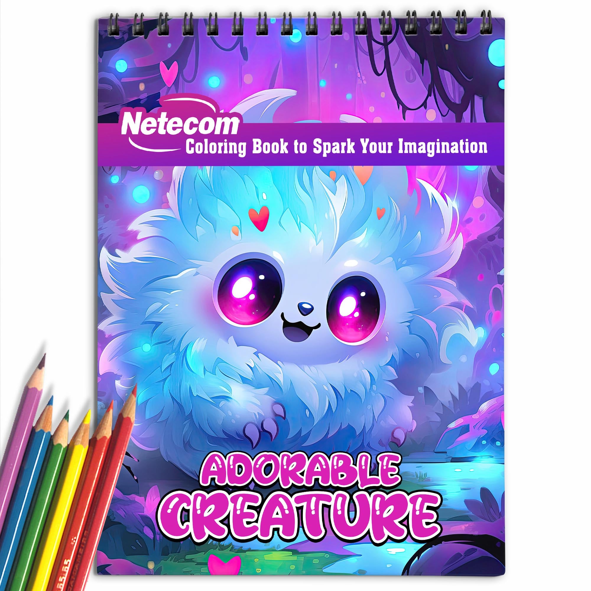 TSPVOTUS Ballenrina Cat Coloring Book for Adults, Spiral Bound, Soft ...